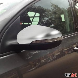 Volkswagen Golf VI Mirror Cover - Omac - S.Steel - Matte Silver - '10-'13